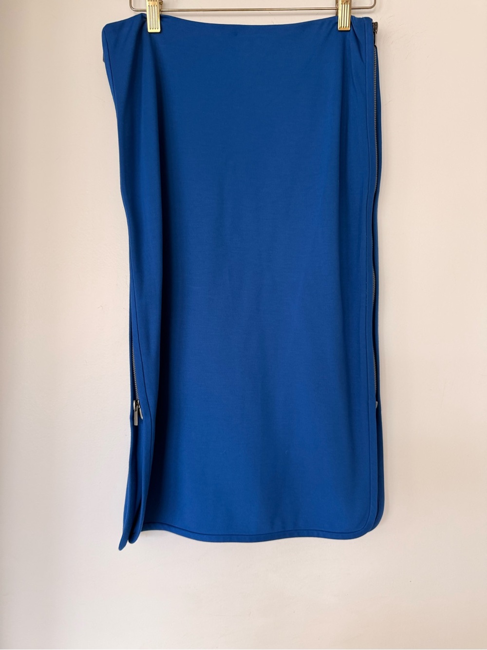 Diane Von Furstenberg Royal Blue Pencil Skirt with Side Zippers